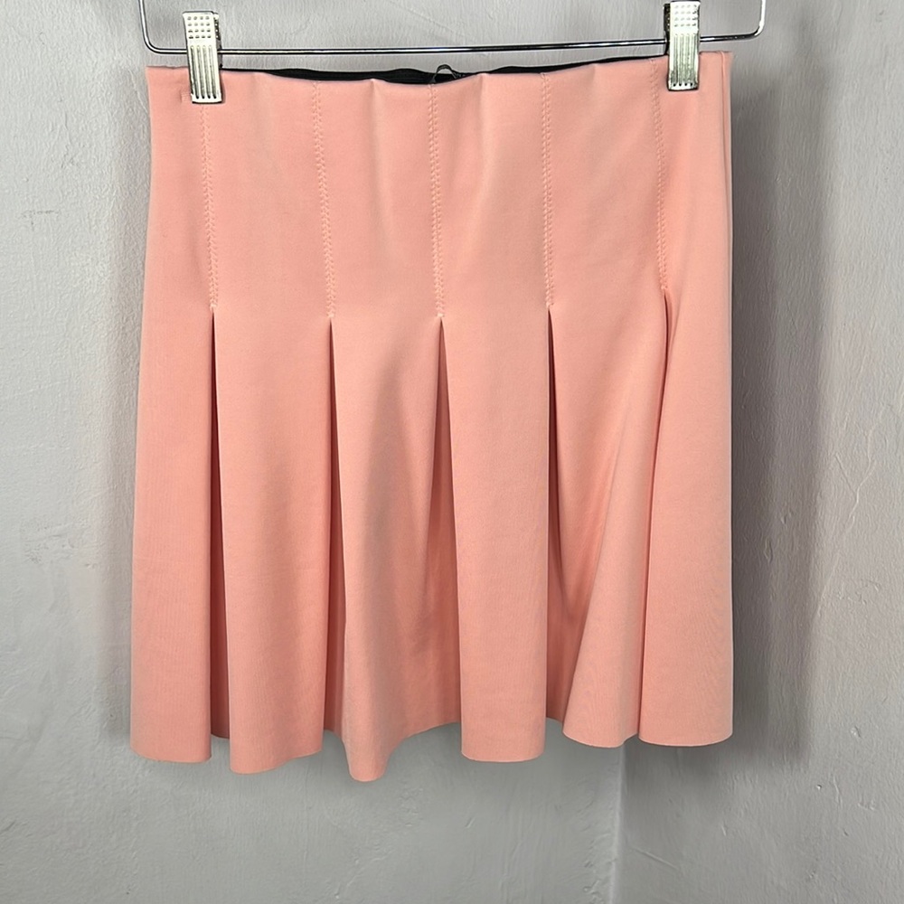 Zara Pink Pleated Mini Skirt